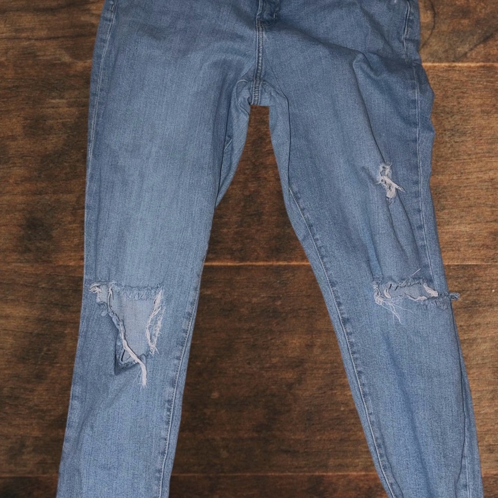 Old Navy High Rise Blue Distressed Jeans